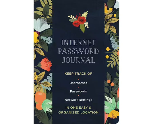 Internet Password Logbook Modern Floral Altasphere