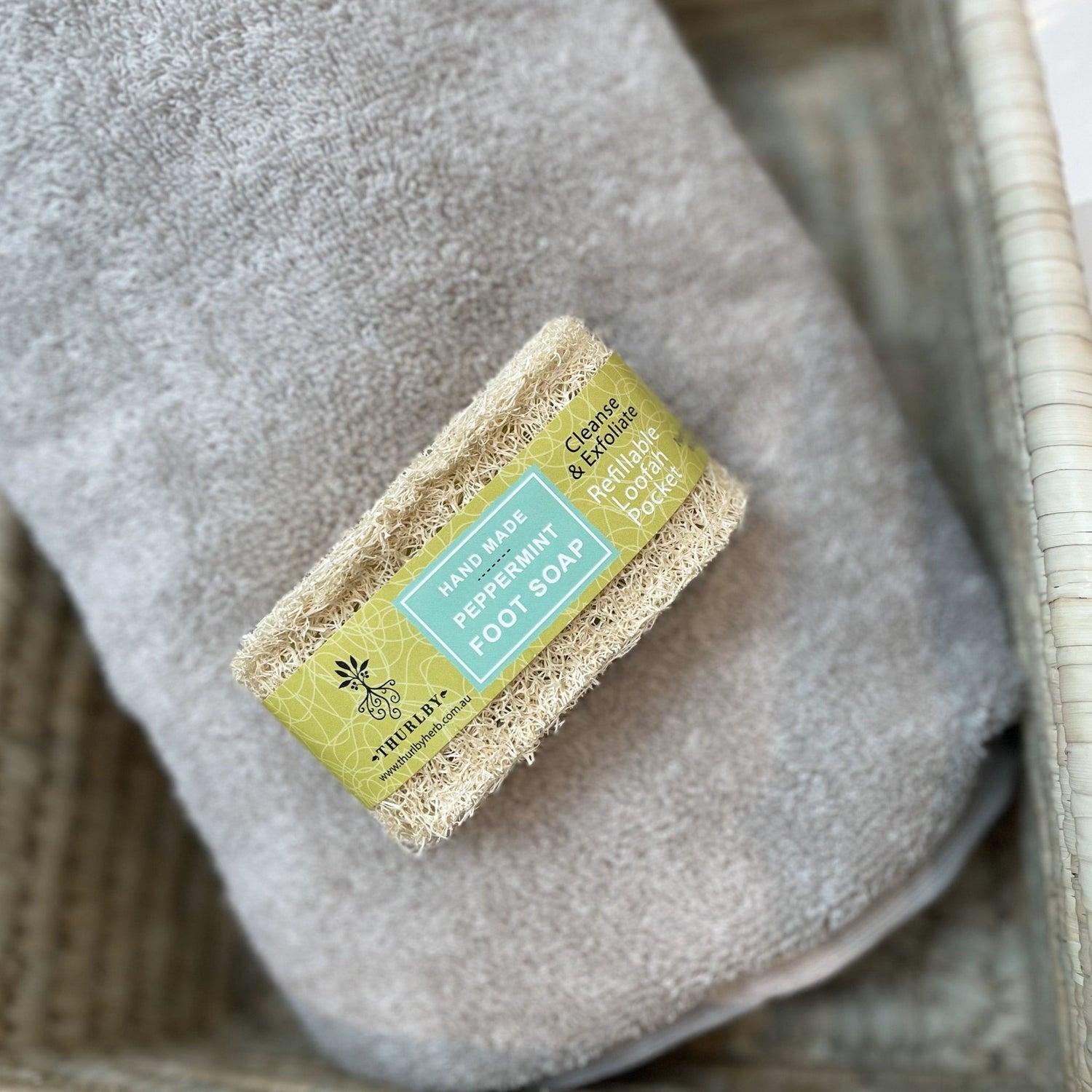 Peppermint Foot Soap and Loofah - Altasphere