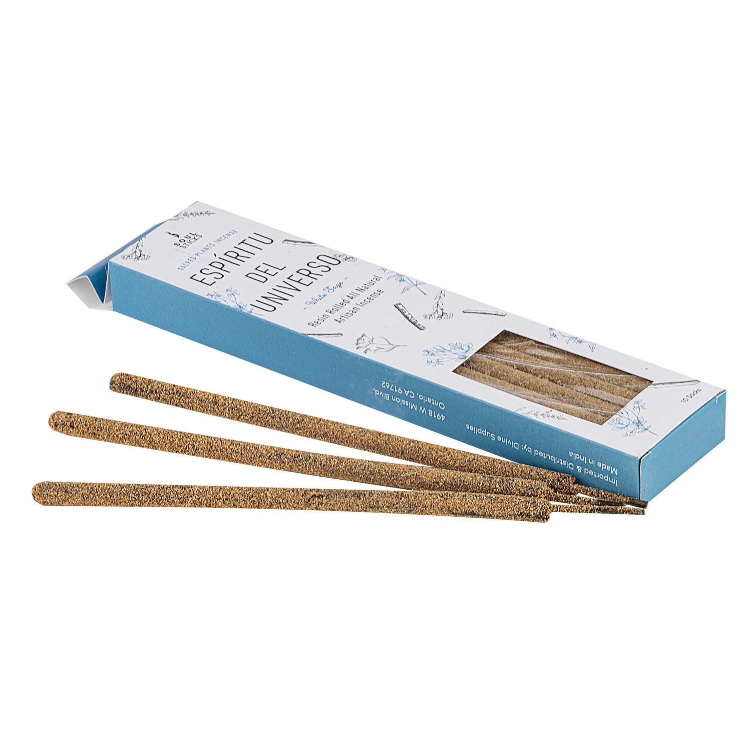 Resin Rolled Artisan Incense 10 sticks - White Sage - Altasphere